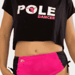Crop top Pole Dancer & Side Ties Shorts2