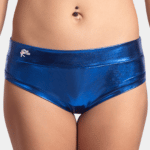 Metallic Blue Brazilian Shorts2