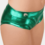 Metallic Green Brazilian Shorts3