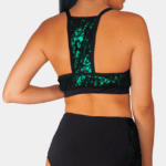 Metallic Green With Lace Set4