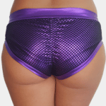 Metallic Mesh Purple Shorts5