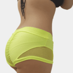 Neon Yellow Attitude Shorts4