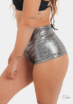 Silver booty shorts 2